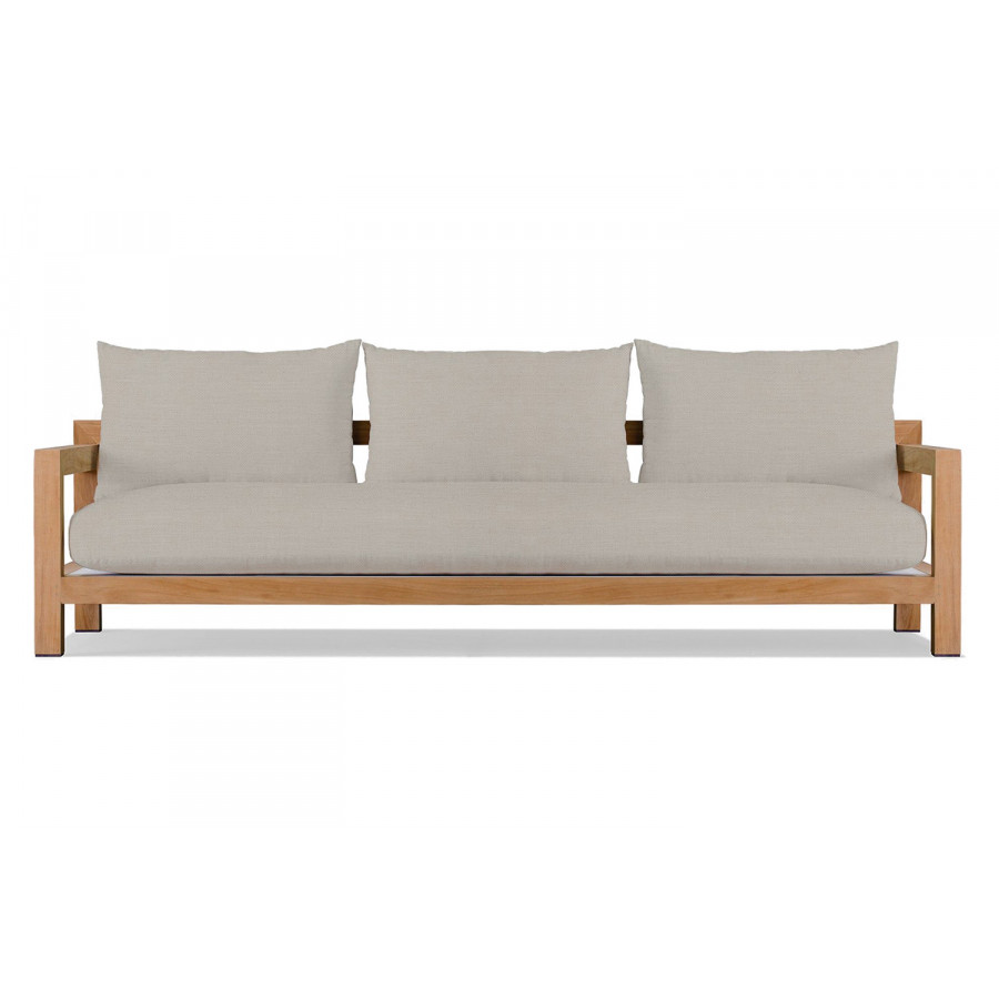 Harbour Pacific 3 Seat Sofa - Teak Natural, Panama Marble