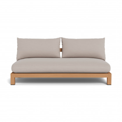 Harbour Pacific Teak 2 Seat Armless Sofa
