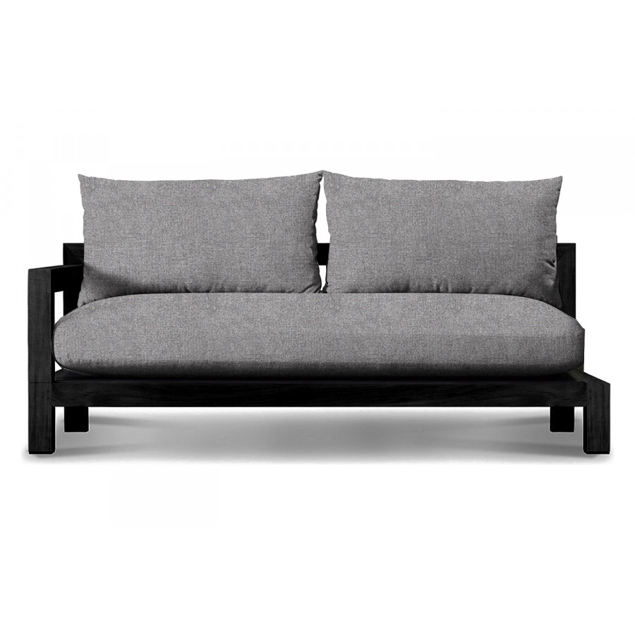 Harbour Pacific 2 Seat 1 Arm - Teak Charcoal, Cast Slate