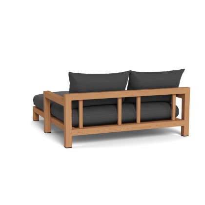 Harbour Pacific Teak Daybed - Teak Natural / Panama Grafito / Batyline White
