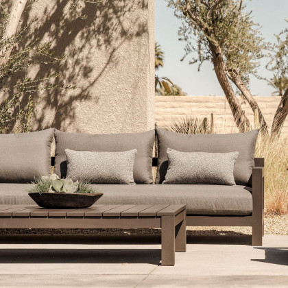 Harbour Pacific Teak Chaise - Teak Natural / Copacabana Sand / Batyline White