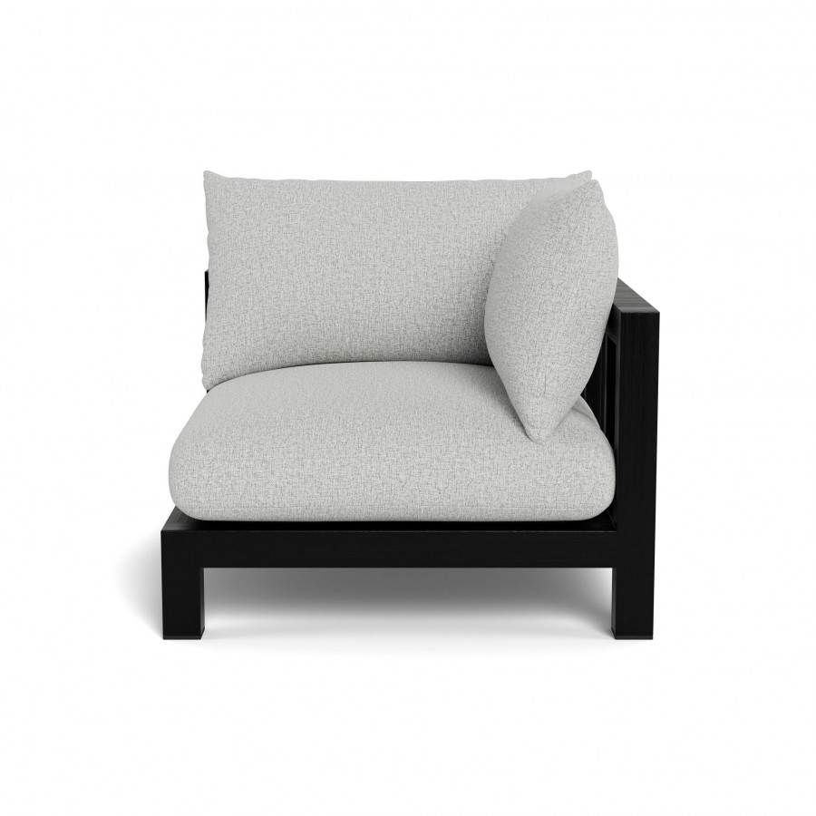 Harbour Pacific Teak Corner - Teak Charcoal / Copacabana Sand / Batyline Black