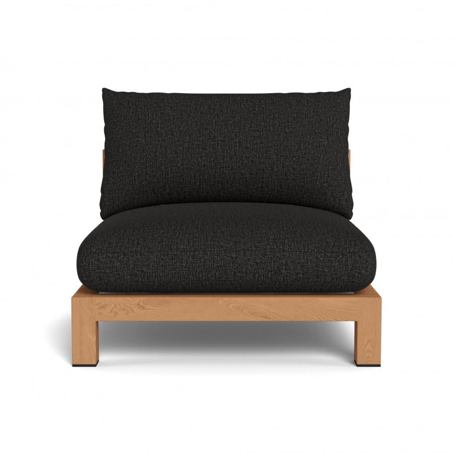 Harbour Pacific Teak Armless Single - Teak Natural / Copacabana Midnight / Batyline White