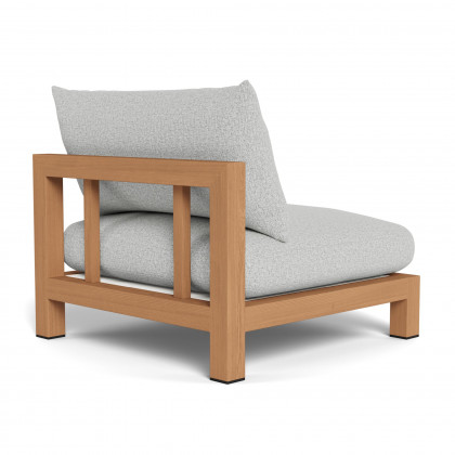 Harbour Pacific Teak Armless Single - Teak Natural / Copacabana Sand / Batyline White