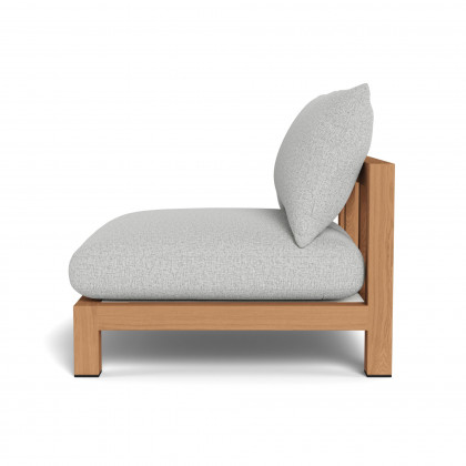 Harbour Pacific Teak Armless Single - Teak Natural / Copacabana Sand / Batyline White