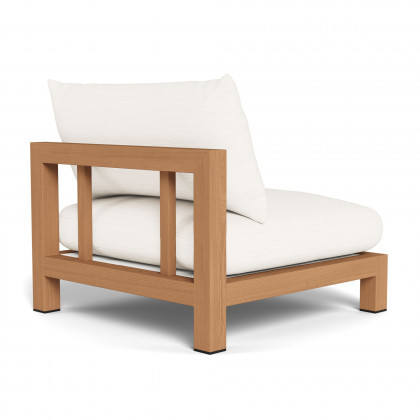 Harbour Pacific Teak Armless Single - Teak Natural / Panama Blanco / Batyline White