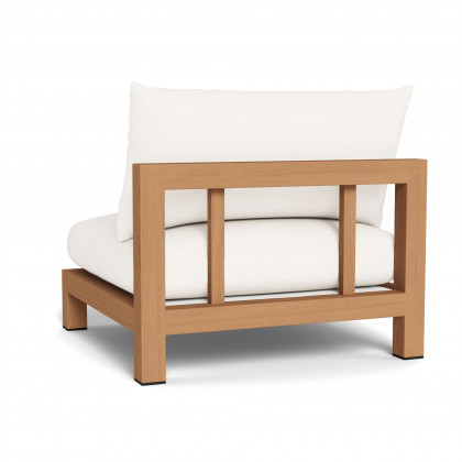 Harbour Pacific Teak Armless Single - Teak Natural / Panama Blanco / Batyline White