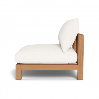 Harbour Pacific Teak Armless Single - Teak Natural / Panama Blanco / Batyline White