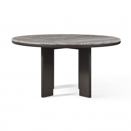 Harbour Palm Beach Aluminum Round Dining Table 60"