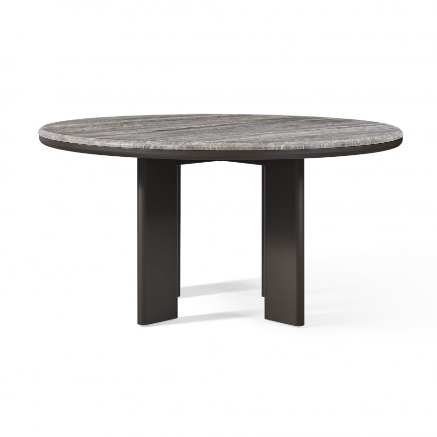 Harbour Palm Beach Aluminum Round Dining Table 60"