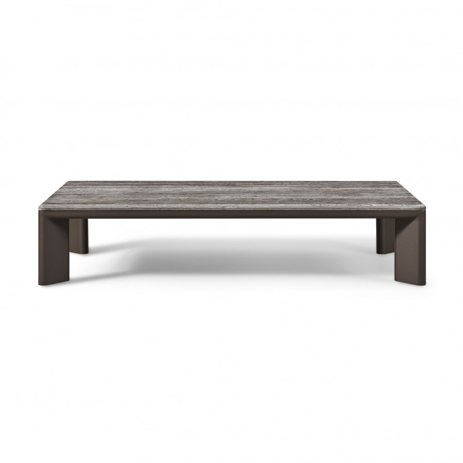 Harbour Palm Beach Aluminum Rectangle Coffee Table