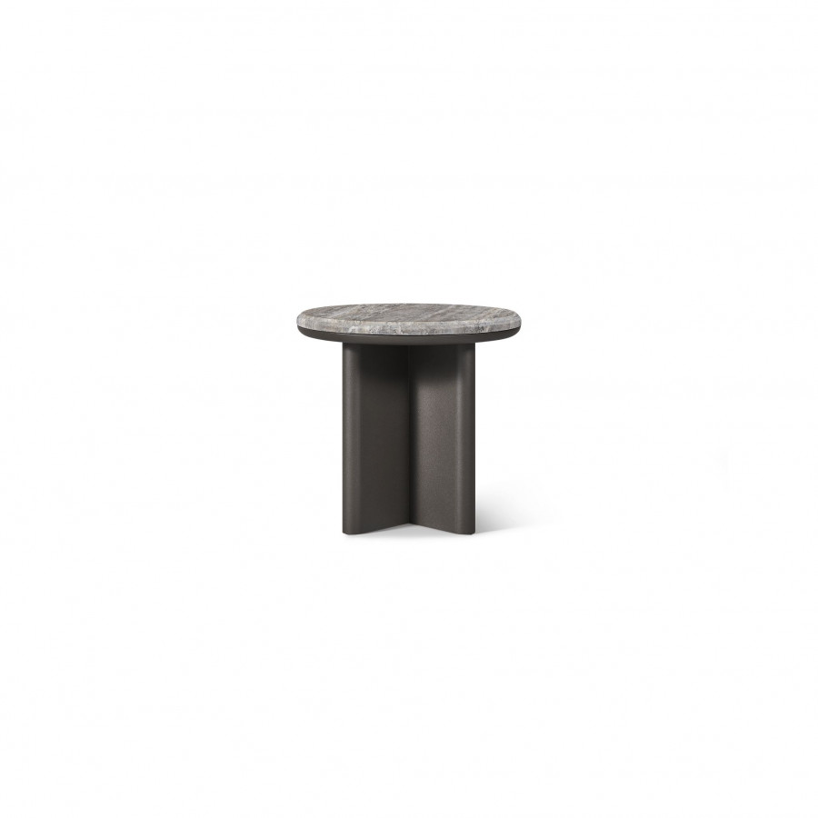 Harbour Palm Beach Aluminum Round Side Table