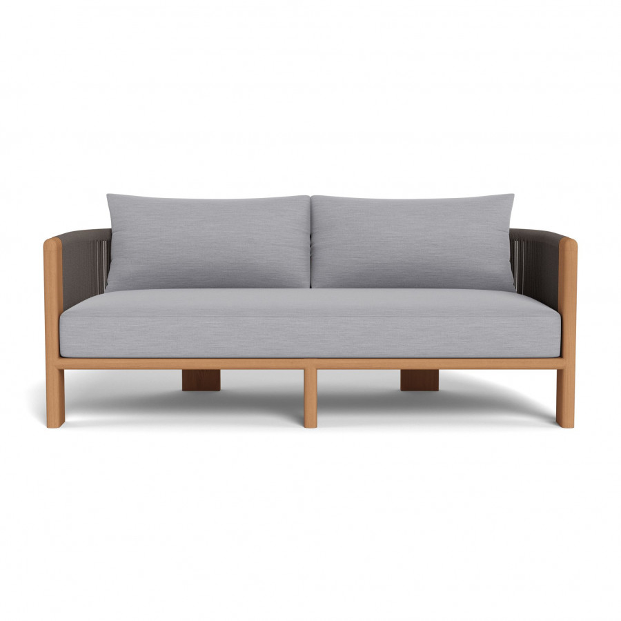 Harbour Palm Beach Teak 2 Seat Sofa - Teak Natural / Panama Cloud / Rope Stone