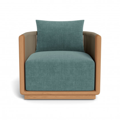 Harbour Palm Beach Teak Swivel Lounge Chair