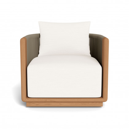 Harbour Palm Beach Teak Swivel Lounge Chair