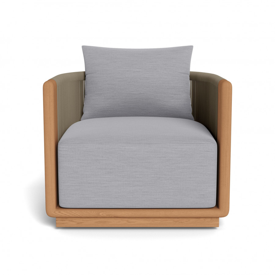 Harbour Palm Beach Teak Swivel Lounge Chair