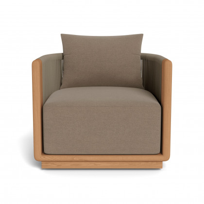 Harbour Palm Beach Teak Swivel Lounge Chair
