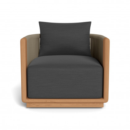 Harbour Palm Beach Teak Swivel Lounge Chair