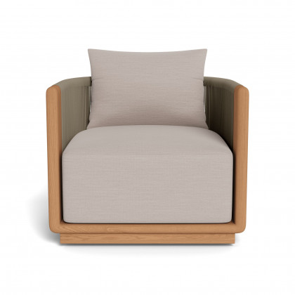 Harbour Palm Beach Teak Swivel Lounge Chair