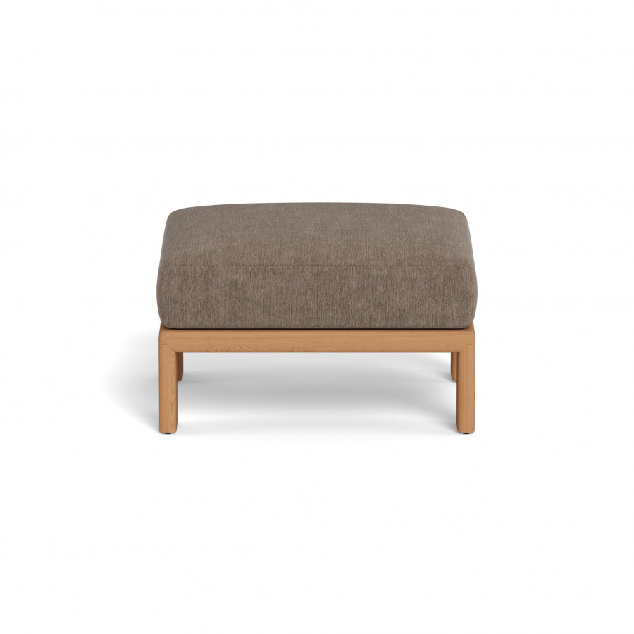 Harbour Palm Beach Teak Ottoman - Teak Natural / Altona Mink