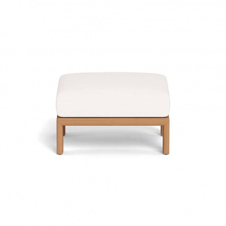 Harbour Palm Beach Teak Ottoman - Teak Natural / Panama Blanco