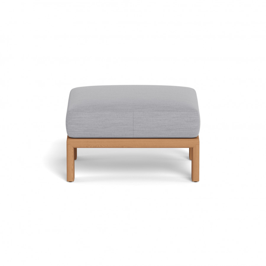 Harbour Palm Beach Teak Ottoman - Teak Natural / Panama Cloud