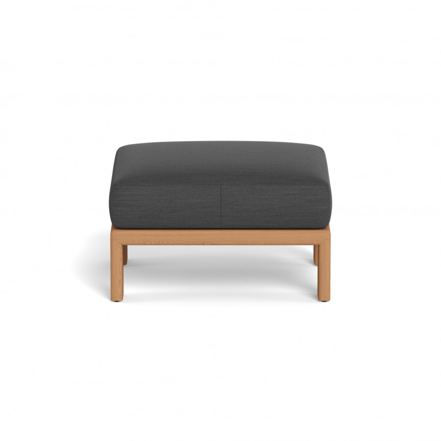 Harbour Palm Beach Teak Ottoman - Teak Natural / Panama Grafito
