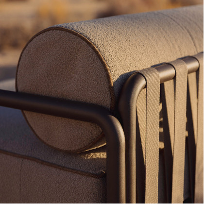 Harbour Parker Dining Chair - Aluminum Bone / Copacabana Sand / Copacabana Sand
