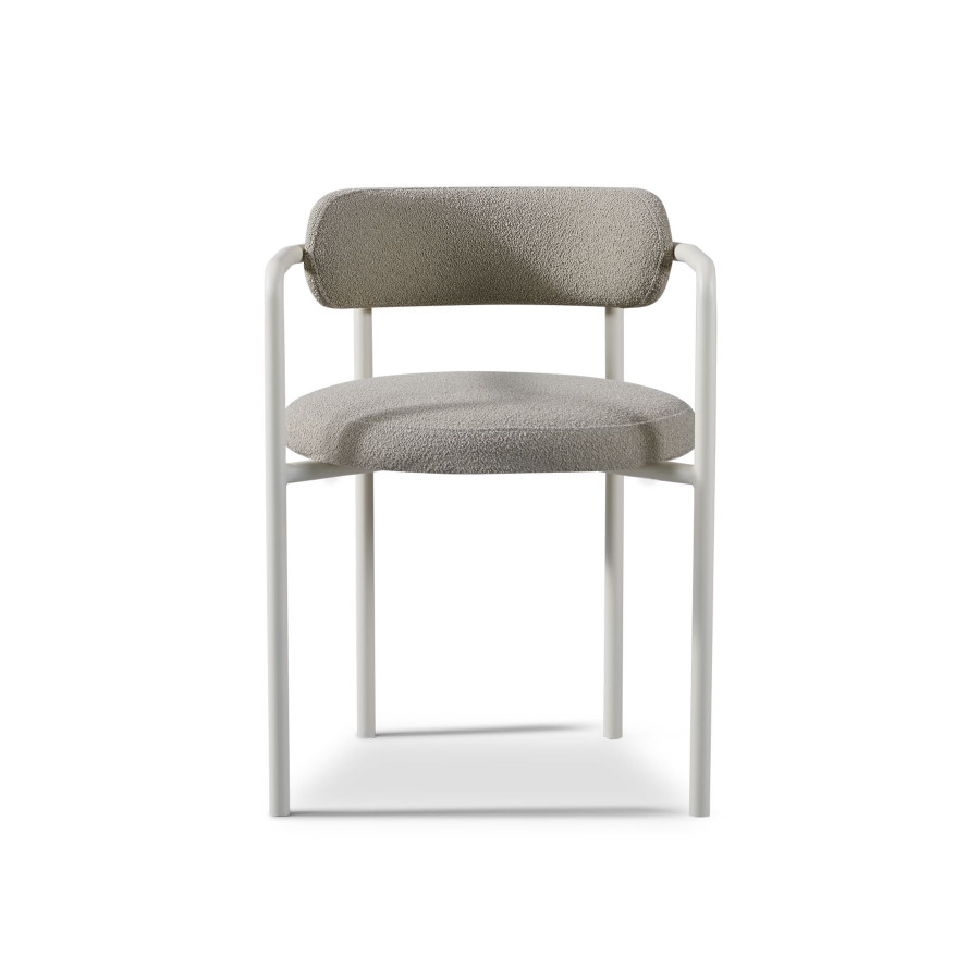 Harbour Porto Aluminum Dining Chair - Aluminum Asteroid, Riviera Slate