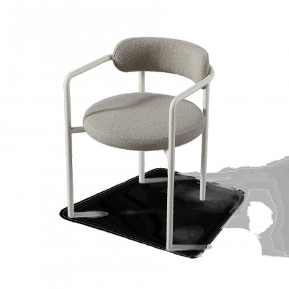Harbour Porto Aluminum Dining Chair - Aluminum Bronze, Siesta Indigo