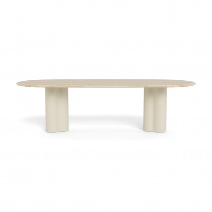Harbour Porto Aluminum Pill Dining Table 108"