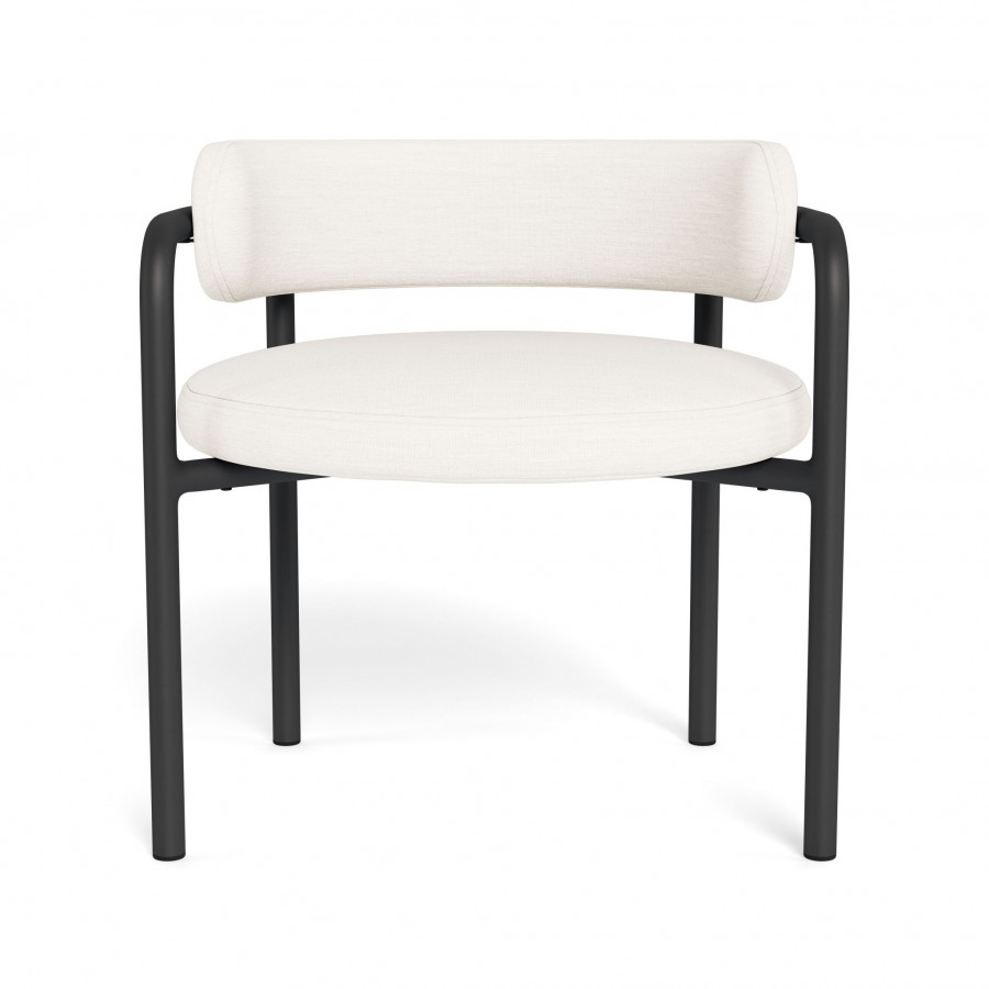 Harbour Porto Aluminum Club Chair - Aluminum Asteroid / Panama Blanco