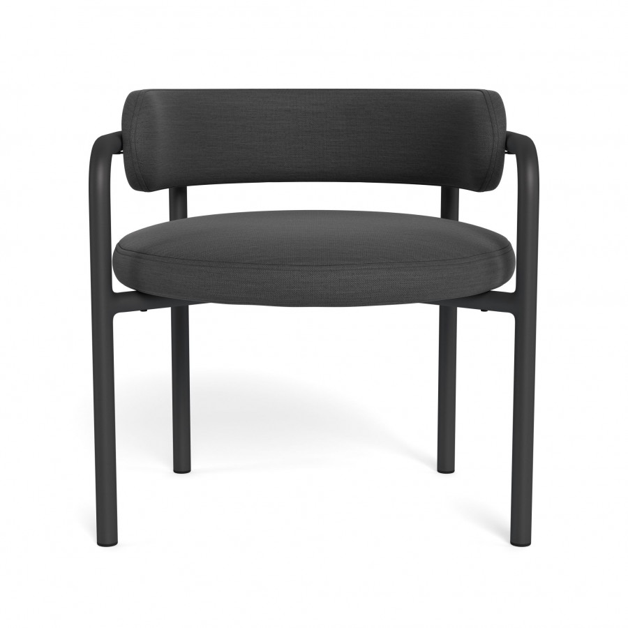 Harbour Porto Aluminum Club Chair - Aluminum Asteroid / Panama Grafito