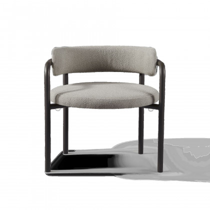 Harbour Porto Aluminum Club Chair - Aluminum Asteroid / Panama Grafito