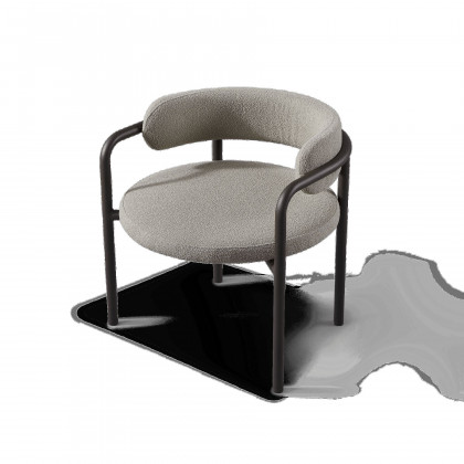 Harbour Porto Aluminum Club Chair - Aluminum Asteroid / Panama Grafito