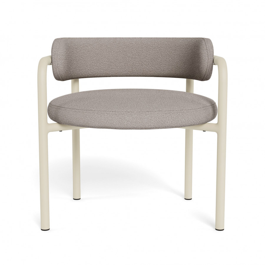 Harbour Porto Aluminum Club Chair - Aluminum Bone / Riviera Stone