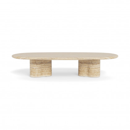 Harbour Porto Travertine Pill Coffee Table