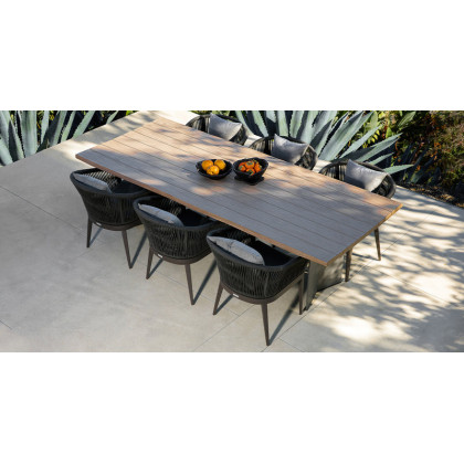 Harbour Pure Triangle Side Table in Teak Natural