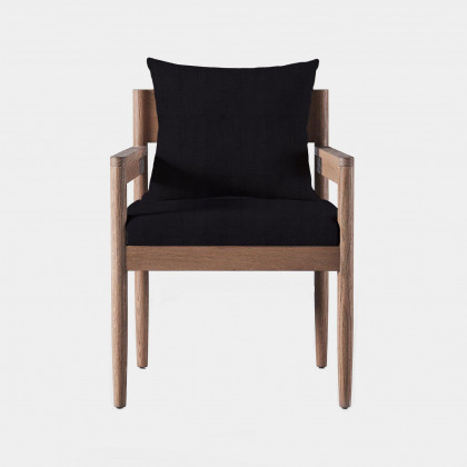 Harbour Rozelle Dining Chair - Oak Natural, Boucle Stone