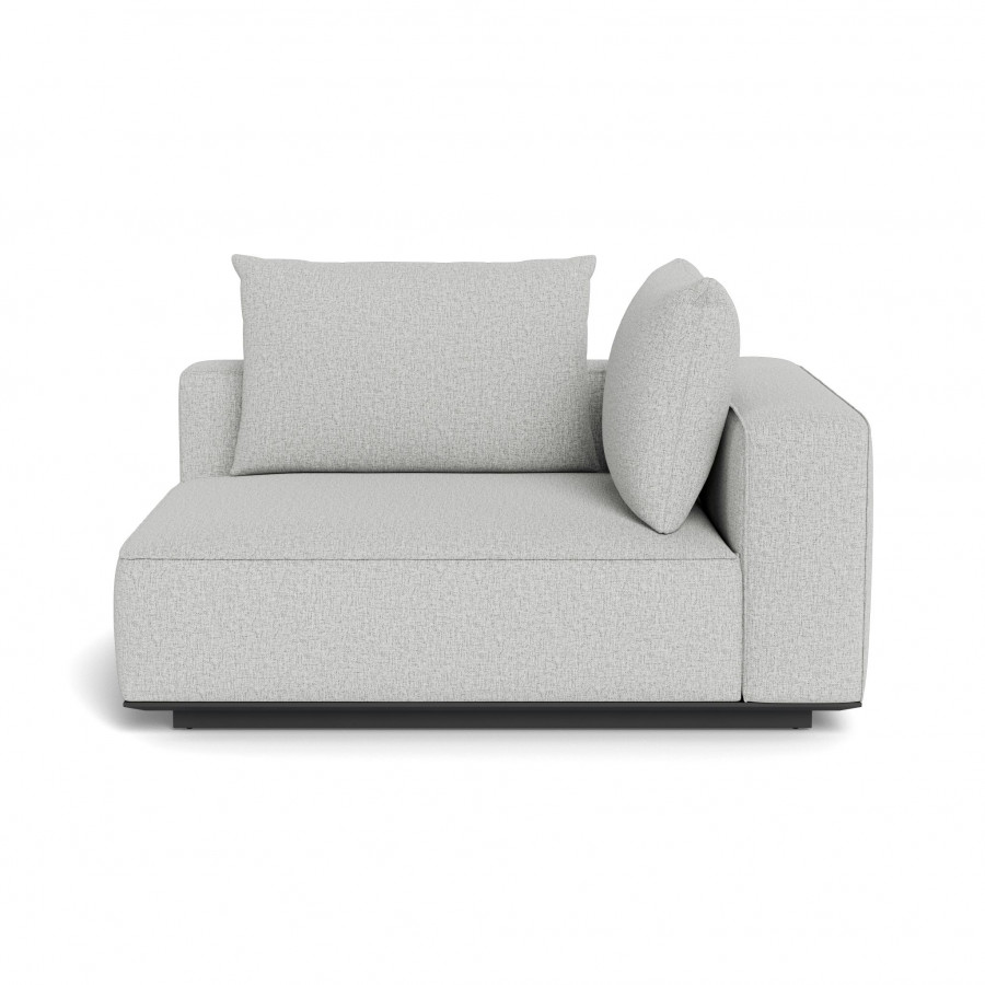 Harbour Santorini Outdoor Short Return Right - Aluminum Asteroid / Copacabana Sand