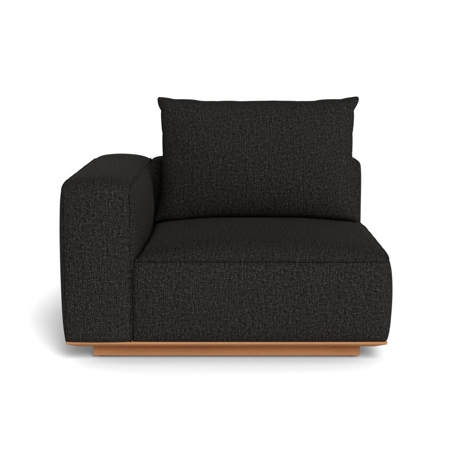 Harbour Santorini Outdoor Corner Left - Teak Natural / Copacabana Midnight