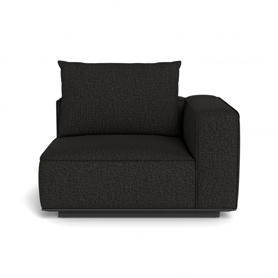Harbour Santorini Outdoor Corner Right - Aluminum Asteroid / Copacabana Midnight