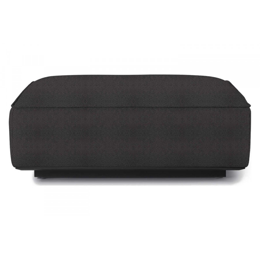 Harbour Santorini Outdoor Ottoman - Aluminum Asteroid, Riviera Slate