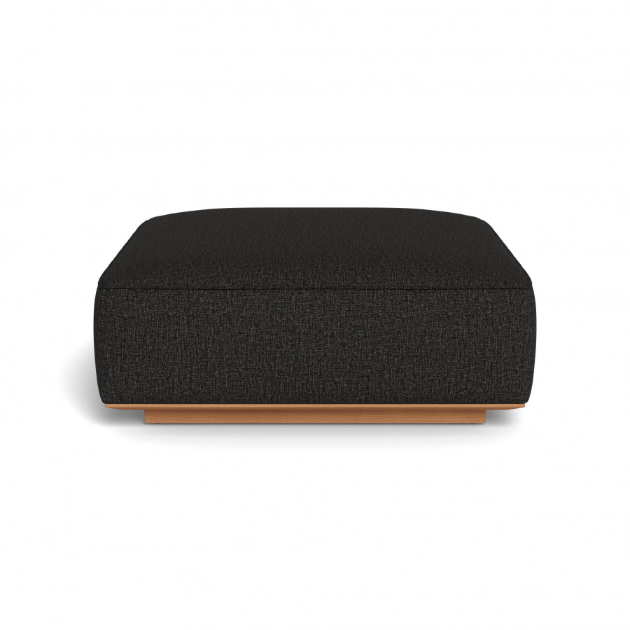 Harbour Santorini Outdoor Ottoman - Teak Natural / Copacabana Midnight