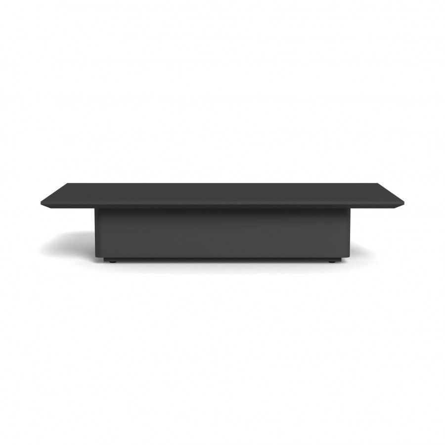 Harbour Santorini Outdoor Slatted Coffee Table in Aluminum Asteroid