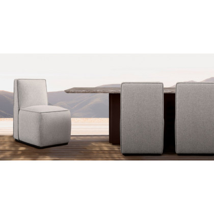Harbour Santorini Outdoor Slatted Coffee Table in Aluminum Asteroid