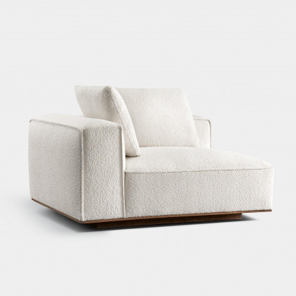 Harbour Santorini Return Left - Oak Brown / Harbour Belgian Linen White