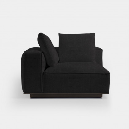 Harbour Santorini Corner Left - Oak Brown / Boucle Charcoal