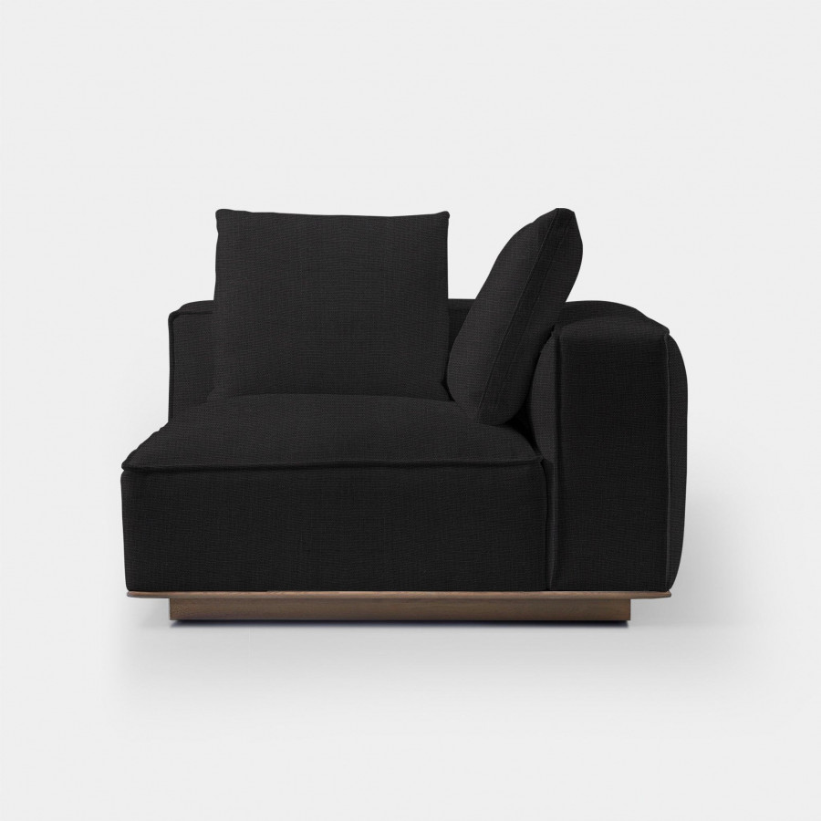 Harbour Santorini Corner Right - Oak Brown, Boucle Natural