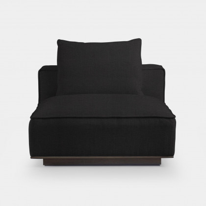 Harbour Santorini Armless Single - Oak Natural, Harbour Belgian Linen Natural